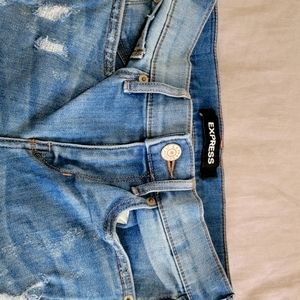 Express mid rise stretch barely boot